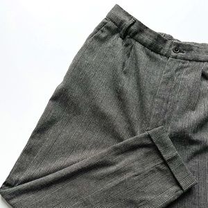 Zara Woman High Waisted Plaid Trousers